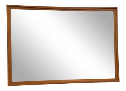 Mid Century Modern Walnut Dresser Mirror 50.75 x 34.75 Brown: Mid Century Modern Walnut Dresser Mirror 50.75 x 34.75 Brown A mid century modern walnut framed mirror originally used to mount to a dresser. Its generous dimensions of 50.75" in width and 34.75" in h