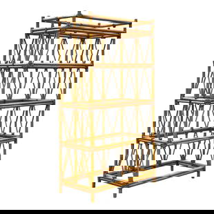 Vintage Coastal Rattan Etagere Natural Rattan Open Shelves: Vintage Coastal Rattan Etagere Natural Rattan Open Shelves Transform your living space with this Vintage Coastal Rattan Etagere, designed to evoke a breezy, relaxed atmosphere. Crafted from natural ra