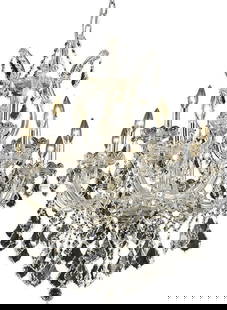 Elegant Lighting Maria Theresa 13-Light Bowl Chandelier 26H 27W 27D: Elegant Lighting Maria Theresa 13-Light Bowl Chandelier 26H 27W 27D Illuminate your space with the exquisite Maria Theresa Chandelier, a stunning bowl chandelier that embodies timeless elegance and