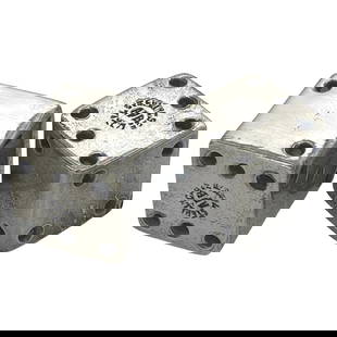 Taxco School Sterling Silver Dice Set of 2 Mexico 1960s: Taxco School Sterling Silver Dice Set of 2 Mexico 1960s Elevate your gaming experience with this exquisite pair of Taxco School Sterling Silver Dice, crafted in Mexico circa the 1960s. Each die measur