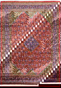Persian Mahal Area Rug 9.2 x 12.6 Feet Elegant Design: Persian Mahal Area Rug 9.2 x 12.6 Feet Elegant Design This exquisite Persian Mahal rug measures 9.2 x 12.6 feet and is ideal for enhancing the elegance of any room. Crafted with attention to detail, i
