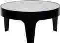 Round Black Coffee Table with Bianco Crown Marble Top: Round Black Coffee Table with Bianco Crown Marble Top This elegant round coffee table features a stunning Bianco Crown Marble top, complemented by a matte black finish and sturdy industrial steel cons