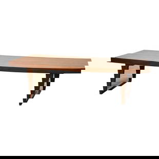 Danish Modern Teak Coffee Table Mid Century Curved 66.25": Danish Modern Teak Coffee Table Mid Century Curved 66.25" This Danish Modern coffee table showcases a stunning mid-century design crafted from teak, featuring an elegant curved silhouette and a sled b