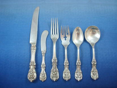 Reed & Barton Francis I Sterling Silver Flatware Set 77 Pieces with Storage Chest: Reed & Barton Francis I Sterling Silver Flatware Set 77 Pieces with Storage Chest Discover the exquisite Francis I by Reed & Barton Sterling Silver Flatware Set, a timeless collection that embodies el