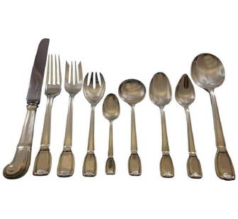 Tiffany & Co. Castilian Sterling Silver Flatware Set 74 Pieces: Tiffany & Co. Castilian Sterling Silver Flatware Set 74 Pieces Elevate your dining experience with the Castilian Sterling Silver Flatware Service by Tiffany & Co. This exquisite set contains 74 pieces