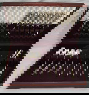 Gorham King Edward Sterling Silver Flatware Set 44pc for 7 No Monogram: Gorham King Edward Sterling Silver Flatware Set 44pc for 7 No Monogram Enhance your dining experience with this exquisite King Edward by Gorham Sterling Silver Flatware set, designed for seven. Crafte