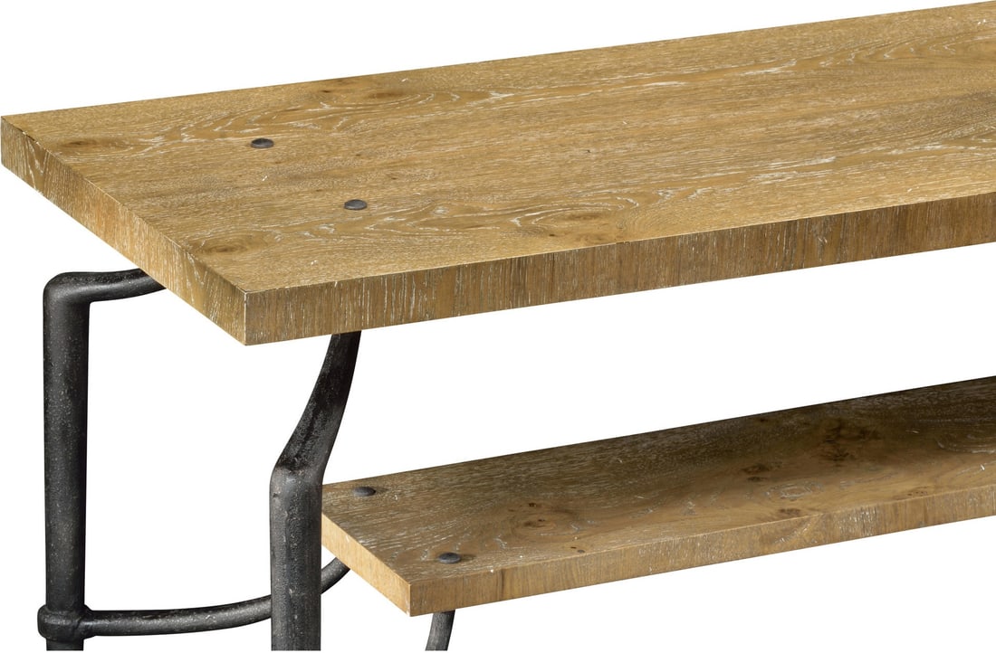 Jonathan Charles Rectangular Console Table Country Farmhouse Style: Jonathan Charles Rectangular Console Table Country Farmhouse Style This Traditional Rectangular Console Table combines a charming country farmhouse style with modern materials. Featuring a sturdy iron