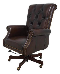 Maitland Smith Kramer RA114ST Leather Office Chair Brown: Maitland Smith Kramer RA114ST Leather Office Chair Brown This Maitland Smith Kramer Leather Office Desk Chair combines style and functionality, making it an ideal addition to any office space. Crafted