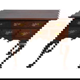 Frank Rhodes Solid Walnut Lowboy 35w x 20.5d x 29.5h with Carved Feet: Frank Rhodes Solid Walnut Lowboy 35w x 20.5d x 29.5h with Carved Feet This exquisite Frank Rhodes Bench Made Lowboy showcases the timeless beauty of solid walnut, expertly crafted approximately 40 yea