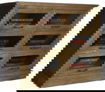 Zentique Oak Bookcase 33.5H 42W 17D Adjustable Shelves Sienna Finish: Zentique Oak Bookcase 33.5H 42W 17D Adjustable Shelves Sienna Finish Introducing a stunning oak bookcase designed in the classic English Traditional style, perfect for enhancing your living space. Thi