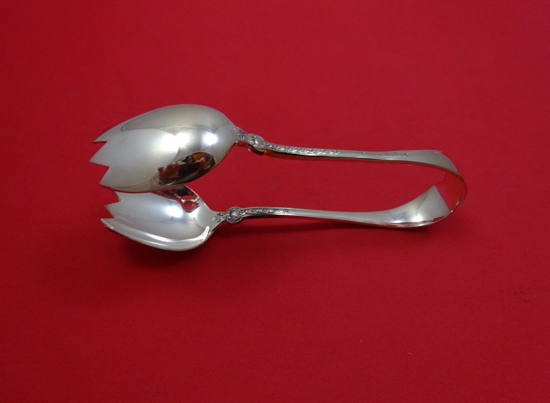 Faberge Gatchina Palace Sterling Silver Ice Tongs 6 Inch Serving Piece: Faberge Gatchina Palace Sterling Silver Ice Tongs 6 Inch Serving Piece Introducing the exquisite Gatchina Palace ice tongs by Faberge, crafted from high-quality sterling silver. These elegant serving 