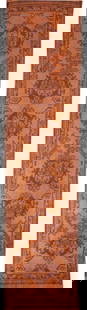 Vintage Turkish Oushak Handmade Wool Runner 3' x 11'8 Orange: Vintage Turkish Oushak Handmade Wool Runner 3' x 11'8 Orange Discover the elegance of this Mid-20th Century Vintage Turkish Oushak Handmade Runner, featuring a vibrant orange field adorned with intric