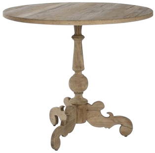 Zentique Bourges Chestnut Elm Side Table 28H 32W 32D: Zentique Bourges Chestnut Elm Side Table 28H 32W 32D Introducing the elegant Elm Bourges Side Table, a perfect addition to your home decor. Crafted from durable elm, metal, and plywood, this side tabl