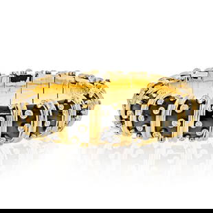 Tiffany & Co. Schlumberger Platinum 18K Gold Diamond Enamel Bracelet: Tiffany & Co. Schlumberger Platinum 18K Gold Diamond Enamel Bracelet This exquisite Tiffany & Co. Schlumberger bracelet is a luxurious piece crafted from both platinum and 18K yellow gold. The design