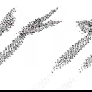 Platinum & 18K White Gold Day And Night 50 Carat Diamond Earrings: Platinum & 18K White Gold Day And Night 50 Carat Diamond Earrings Elevate your elegance with these stunning Day and Night earrings by David Webb, expertly crafted from Platinum and 18K White Gold. The