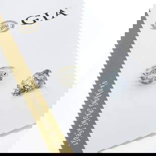 Handmade Antique Art Deco 14k White Gold GIA Diamond Filigree Engagement Ring: Handmade Antique Art Deco 14k White Gold GIA Diamond Filigree Engagement Ring This exquisite Antique Art Deco engagement ring showcases a stunning Old European diamond set in an intricate open filigre