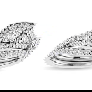 Diamond 3/4 Ct.Tw. Round Cut Engagement Ring in 14K White Gold: Diamond 3/4 Ct.Tw. Round Cut Engagement Ring in 14K White Gold Diamond 3/4 Ct.Tw. Round Cut Engagement Ring in 14K White Gold Metal: 14k White Gold Sizes Avilable: 4,5,6,7,8,9 Stone Count: 0.0 Stone S
