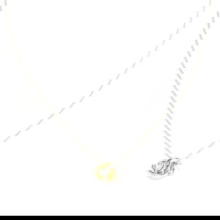 Tiffany & Co. Elsa Peretti Open Heart Pendant 18k Yellow Gold Sterling Silver Chain: Tiffany & Co. Elsa Peretti Open Heart Pendant 18k Yellow Gold Sterling Silver Chain This exquisite Tiffany & Co. pendant and chain set features a stunning design from the Elsa Peretti Open Heart colle