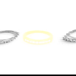 Tiffany & Co. 18k Yellow Gold Diamond Eternity Ring 9 Stones Size 6.75: Tiffany & Co. 18k Yellow Gold Diamond Eternity Ring 9 Stones Size 6.75 This elegant eternity band ring is from Tiffany & Co. It is crafted from 18k yellow gold with a high polished finish. The band is