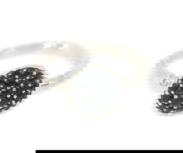 John Hardy Sterling Silver Ring with Black Diamond Size 7 Authentic: John Hardy Sterling Silver Ring with Black Diamond Size 7 Authentic This exquisite ring from John Hardy features a stunning black diamond set in high-quality sterling silver (925). With a size of 7, t