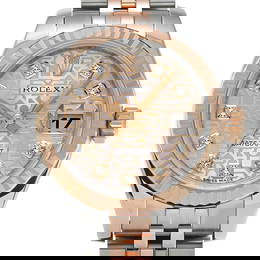 ROLEX Datejust 179171G Ladies Watch Pink Diamond Dial Jubilee Bracelet