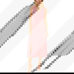 Aidan by Aidan Mattox Deep Rose Satin Midi Dress Size 6: Aidan by Aidan Mattox Deep Rose Satin Midi Dress Size 6 Elevate your formal wardrobe with this stunning Aidan by Aidan Mattox Women's Satin Sleeveless Midi Dress in Deep Rose. This elegant dress featu