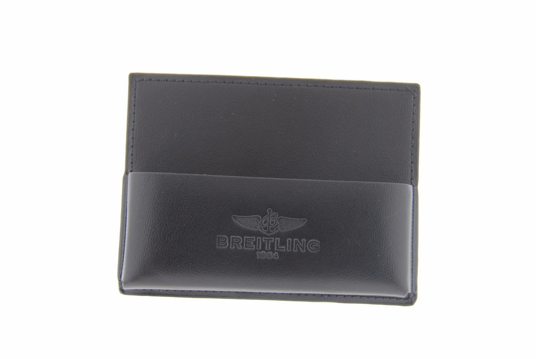 Breitling Black Leather Wallet Card Holder Luxury Accessory: Breitling Black Leather Wallet Card Holder Luxury Accessory This Breitling Black Leather Card Holder is a sophisticated accessory, designed for both style and functionality. Made from high-quality lea