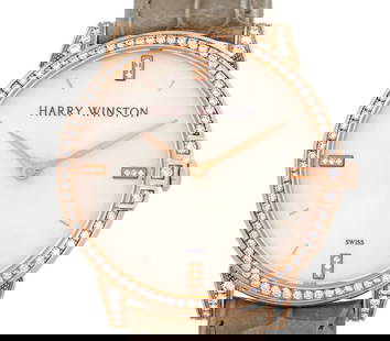 Harry Winston Midnight MIDQHM39RR002 K18PG Quartz Men's Watch with Diamonds: Harry Winston Midnight MIDQHM39RR002 K18PG Quartz Men's Watch with Diamonds Presenting the Harry Winston Midnight MIDQHM39RR002, a luxurious wristwatch designed for men. This exquisite timepiece featu