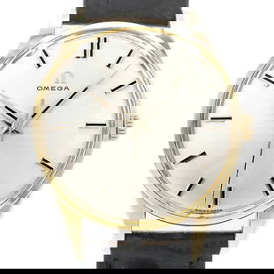OMEGA 2810-63SC YGP Silver Dial Hand-Wound Men's Watch Cal.285: OMEGA 2810-63SC YGP Silver Dial Hand-Wound Men's Watch Cal.285 This OMEGA 2810-63SC wristwatch is a timeless piece featuring a YGP case and a sophisticated silver dial. The watch is powered by a hand-