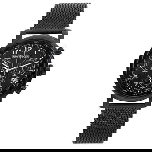 Wenger Urban Classic Steel Chronograph Black Dial Quartz Watch 01.1043.108: Wenger Urban Classic Steel Chronograph Black Dial Quartz Watch 01.1043.108 The Wenger Urban Classic Steel Chronograph is a stylish and functional wristwatch designed for men. Featuring a striking blac