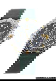 Breitling Chronograph 18K Stainless Steel Watch B35312 with Box: Breitling Chronograph 18K Stainless Steel Watch B35312 with Box Experience the luxury of the Breitling Chronograph wristwatch, featuring a classic design with a striking black dial and a reliable mech