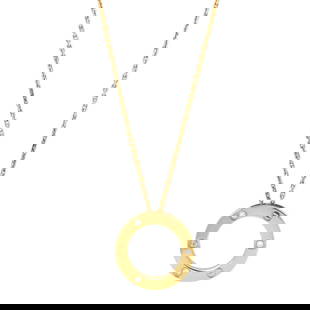 Cartier Love Pendant Necklace 3 Diamonds 18K Yellow Gold Elegant Jewelry: Cartier Love Pendant Necklace 3 Diamonds 18K Yellow Gold Elegant Jewelry This exquisite Cartier Love Pendant Necklace is crafted from luxurious 18K yellow gold, showcasing three shimmering round brill