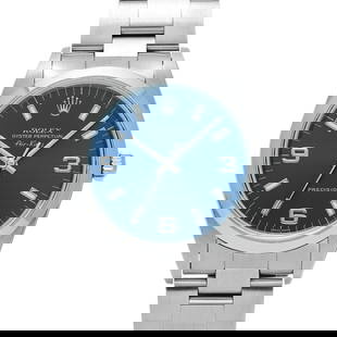 ROLEX Air King 14000 Men's Watch Blue Dial Automatic Cal.3000: ROLEX Air King 14000 Men's Watch Blue Dial Automatic Cal.3000 Discover the timeless elegance of the ROLEX Air King 14000, a classic men's wristwatch that embodies the spirit of the prestigious Oyster