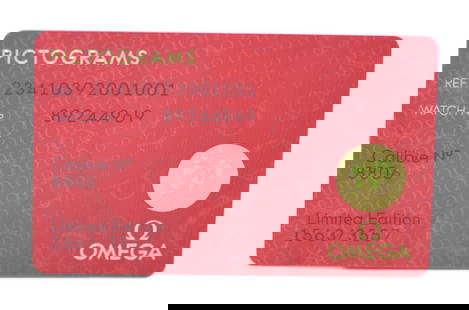 Omega Pictogram Card 23410392001001 Manual Caliber 8806: Omega Pictogram Card 23410392001001 Manual Caliber 8806 This Omega Pictogram Card, reference 23410392001001, features a manual caliber 8806, showcasing the brand's commitment to precision and quality.