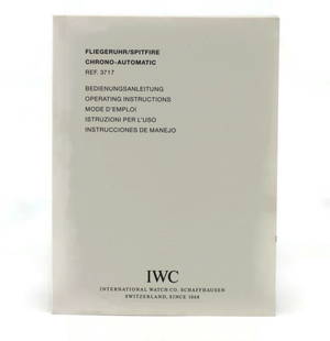 IWC Spitfire Chronograph Manual Essential Guide: IWC Spitfire Chronograph Manual Essential Guide Discover the IWC Spitfire Chronograph Booklet Manual, an essential guide for enthusiasts and collectors of IWC timepieces. This pre-owned manual provide