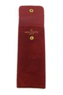Patek Philippe Red Fabric Travel Watch Pouch 6x2 Inches: Patek Philippe Red Fabric Travel Watch Pouch 6x2 Inches This Patek Philippe Cloth Watch Pouch is a stylish and practical accessory for the discerning watch enthusiast. Made from high-quality fabric, i