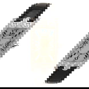 HARRY WINSTON Avenue C Mini Quartz Watch K18WG Diamond 19mm: HARRY WINSTON Avenue C Mini Quartz Watch K18WG Diamond 19mm The HARRY WINSTON Avenue C Mini Quartz AVCQHM19WW018 Ladies Watch is a stunning wristwatch that exemplifies luxury and elegance. This pre-ow