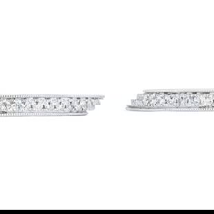 Rachel Koen 18K White Gold Diamond Pave Ring 0.42cttw Size 6.5: Rachel Koen 18K White Gold Diamond Pave Ring 0.42cttw Size 6.5 Elevate your elegance with this stunning Rachel Koen diamond pave ladies ring, expertly crafted from 18K white gold. The ring features a