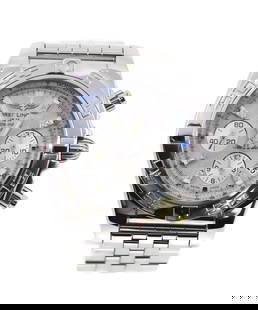 Breitling Chronomat Diamond Automatic Watch Stainless Steel AB0110: Breitling Chronomat Diamond Automatic Watch Stainless Steel AB0110 Discover the elegance of the Breitling Chronomat Diamond Stainless Steel Watch. This exquisite timepiece features a mechanical (autom