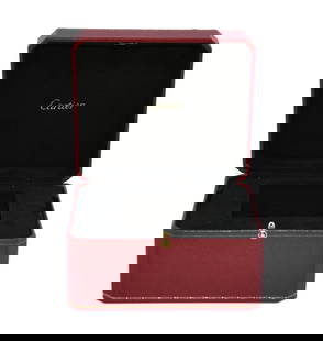 Cartier Red Presentation Watch Box 6x5x4 Inches: Cartier Red Presentation Watch Box 6x5x4 Inches This exquisite Cartier presentation box is perfect for storing your watch or as a luxurious gift box. The striking red color and elegant design highligh