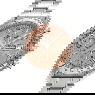 OMEGA Speedmaster Date 3513.60 Men's Automatic Watch Salmon Pink Dial: OMEGA Speedmaster Date 3513.60 Men's Automatic Watch Salmon Pink Dial The OMEGA Speedmaster Date 3513.60 is a stylish and functional men's wristwatch. Featuring an automatic movement, this timepiece s