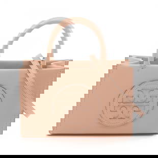 Tory Burch ELLA BIO Beige Faux Leather Women's Tote 4.72 x 7.28 x 2.75: Tory Burch ELLA BIO Beige Faux Leather Women's Tote 4.72 x 7.28 x 2.75 Introducing the Tory Burch ELLA BIO Tote Bag, a stylish addition to any woman's collection. Crafted from high-quality faux leathe