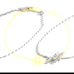 Van Cleef & Arpels Frivole 18K Yellow Gold Diamond Charm Bracelet for Women: Van Cleef & Arpels Frivole 18K Yellow Gold Diamond Charm Bracelet for Women This exquisite Van Cleef & Arpels Frivole Bracelet is a stunning piece designed for women, crafted from 18K yellow gold and