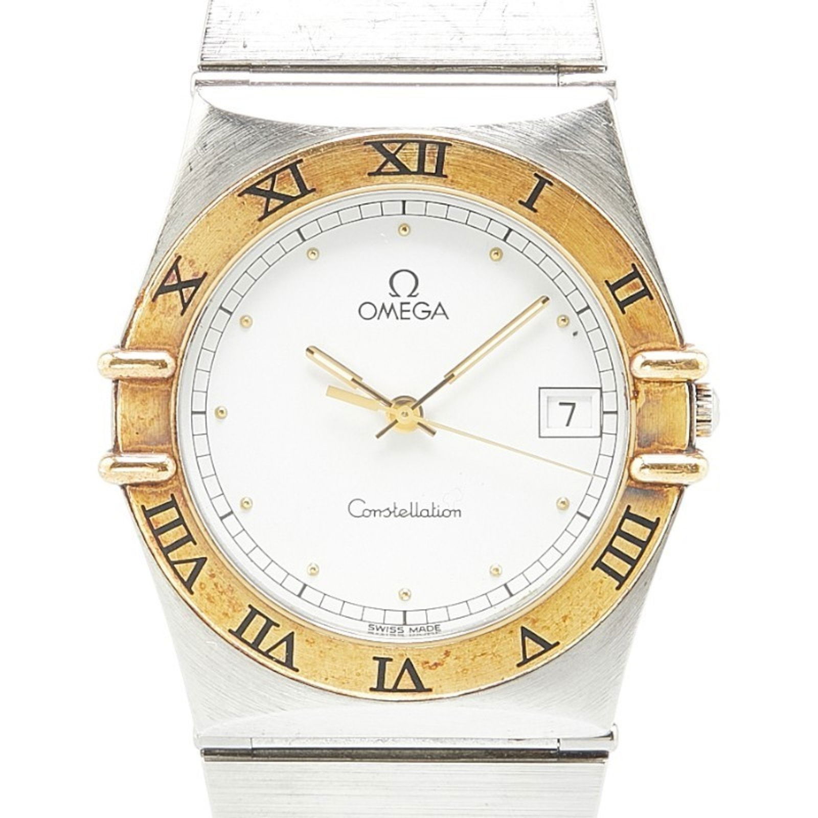 OMEGA Constellation Quartz Watch Gold Plated Stainless Steel Men's: OMEGA Constellation Quartz Watch Gold Plated Stainless Steel Men's Experience the elegance of the OMEGA Constellation Watch, a stunning men's wristwatch designed for style and functionality. This time