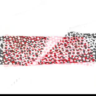 Louis Vuitton M74623 Yayoi Kusama Red Silk Infinity Scarf 19.5cm: Louis Vuitton M74623 Yayoi Kusama Red Silk Infinity Scarf 19.5cm Elevate your accessory collection with this stunning Louis Vuitton Infinity Scarf from the Yayoi Kusama collaboration. Crafted from lux