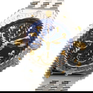 Breitling Chronomat Bicolor Automatic Men's Watch 40.5mm Stainless Steel Black Dial: Breitling Chronomat Bicolor Automatic Men's Watch 40.5mm Stainless Steel Black Dial This Breitling Chronomat Bicolor Watch is a sophisticated timepiece designed for men. Crafted with a stainless steel