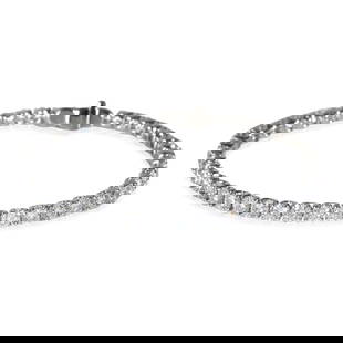 Stunning 9 CTW Lab-Grown Diamond Bracelet in 14K White Gold: Stunning 9 CTW Lab-Grown Diamond Bracelet in 14K White Gold This elegant Lab-Grown Diamond Tennis Bracelet features a stunning collection of round brilliant diamonds set in lustrous 14K white gold. Wi