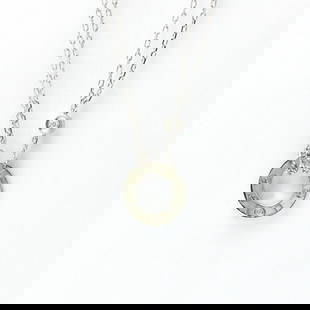 Cartier Love Circle Necklace B7219400 18K White Gold Diamond Pendant: Cartier Love Circle Necklace B7219400 18K White Gold Diamond Pendant Elevate your style with the Cartier Love Circle Necklace, a stunning fashion pendant designed for both men and women. Crafted from