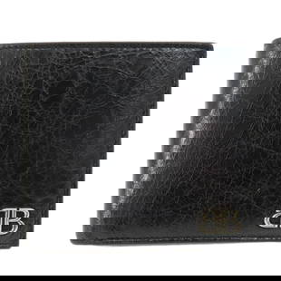 Balenciaga BB Black Leather Bi-fold Wallet 9.5x11cm: Balenciaga BB Black Leather Bi-fold Wallet 9.5x11cm Elevate your accessory collection with this Balenciaga BB Bi-fold Wallet, crafted from high-quality leather. Designed specifically for women, this s