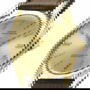 Vintage Rolex Oyster Perpetual 1014 Gold Plated Automatic Mens Watch 34mm: Vintage Rolex Oyster Perpetual 1014 Gold Plated Automatic Mens Watch 34mm This vintage Rolex Oyster Perpetual 1014 is a stunning gold plated automatic wristwatch designed for men. With its elegant dre